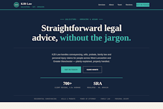 design and build a custom one page website for your business