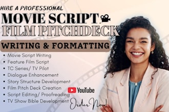 create film pitch deck, movie pitch deck, TV pitch deck, show bible, lookbook