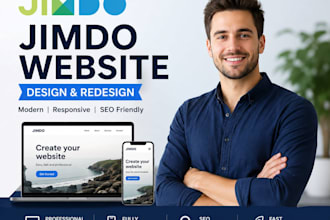 design customize jimdo website SEO expert redesign jimdo website for webshop