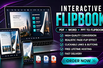 convert PDF to an interactive flipbook