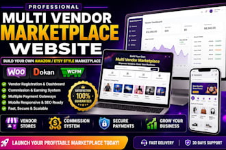 build multi vendor marketplace website, multivendor woocommerce multivendor