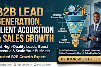 do b2b lead generation, client acquisition, lead nurturing and sales growth