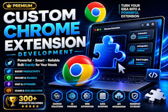 develop custom chrome extension for you