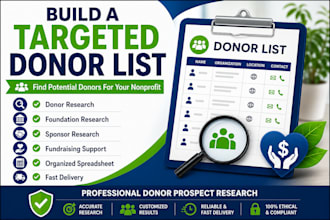 build a targeted donor list