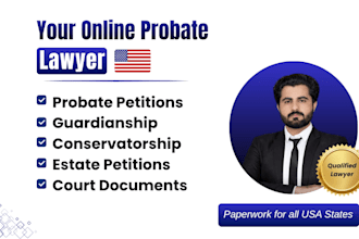 draft probate petitions, guardianship filings and estate court documents