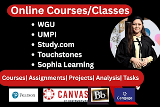 do sophia learning, wgu, study com, umpi, college, touchstones classes, courses