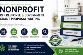 do nonprofit rfp response and government grant proposal writing