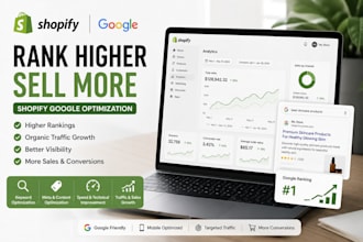 shopify google SEO optimization sales conversion ranking growth