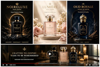 luxury perfume poster design