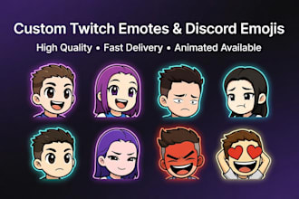 create custom twitch emotes, discord emojis and sub badges