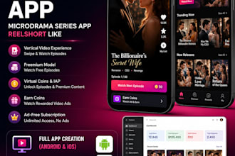 develop vertical short drama app, microdrama series app, reelshort like