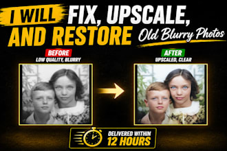 fix, upscale, and restore old blurry photos