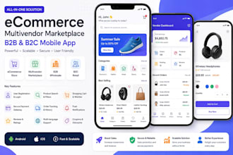 develop an ecommerce app multivendor marketplace b2b and b2c mobile app