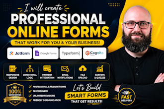 create jotform, google form, cognito form, typeform, online form, surveys