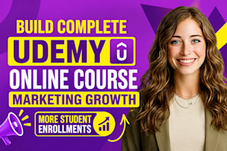 build complete udemy online course marketing growth for more student enrollments