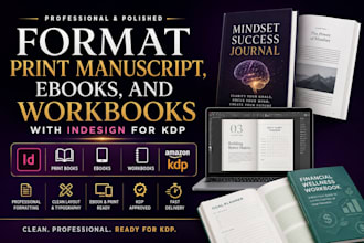 format print manuscripts ebooks and workbooks with indesign for KDP