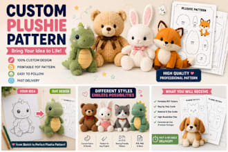 create a custom plushie pattern