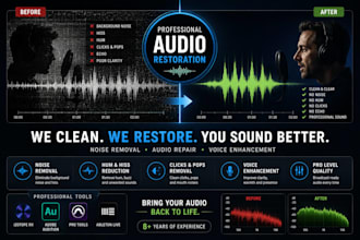 restore, clean and repair your audio