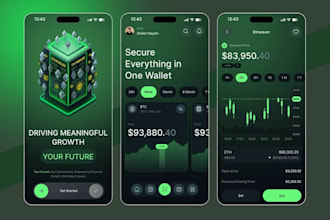 build crypto wallet app, ai trading app, stock trading app, forex trading app