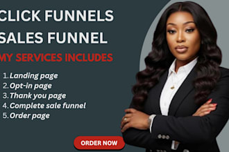 design clickfunnels sales funnel, clickfunnels landing page, gohighlevel funnel