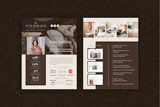 design media kit for speakers and influencers