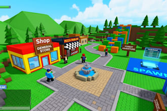 build you a roblox map and gui in roblox studio