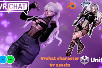 customize vrchat avatar, fix issues, upload to vrchat for pc and quest