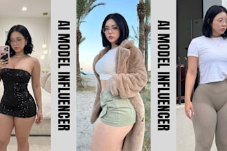 create an ai influencer model for instagram, fanvue, and onlyfans