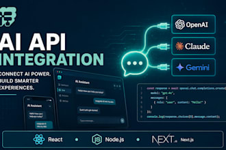 integrate chatgpt, claude, gemini API into your app or website