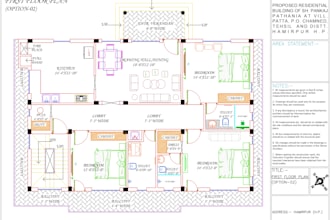do 2d floor plan house map in autocad for your home