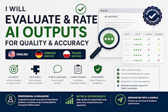 evaluate and rate ai outputs for quality and accuracy