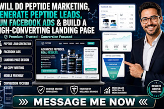 do peptide marketing generate peptide leads with facebook ads and landing page