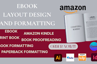 do ebook design, book publishing ,digital ebook ,kindle publishing ,epub