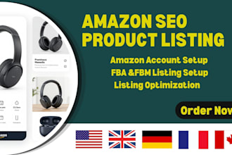 design modern amazon seo product listing for you