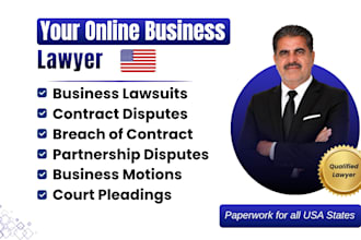 draft business lawsuits, contract disputes and commercial court pleadings