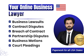 draft business lawsuits, contract disputes and commercial court pleadings