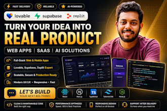 build or fix lovable ai app, saas mvp and custom web app