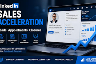 generate b2b leads, set appointments, and close sales via linkedin outreach