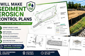 make sediment erosion control plans