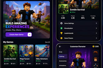 develop your vr complete roblox game from scratch, simulator game, unity game