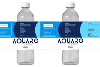 design water bottle labelling for your events and partys