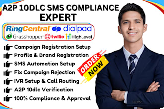 be your ringcentral dialpad grasshopper approval a2p 10dlc sms compliance expert