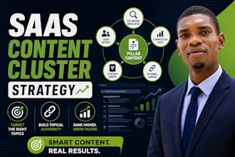 design a saas content cluster strategy and SEO keywords blueprint