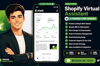 be your executive shopify amazon virtual assistant shopify store manager ebay va