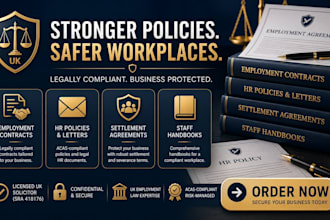 draft UK employment contracts and legal HR agreements