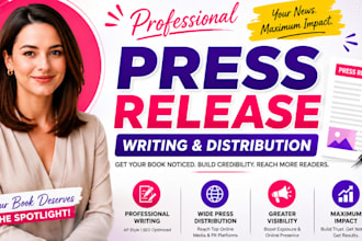 write distribute book press release, press release distribution book launch pr