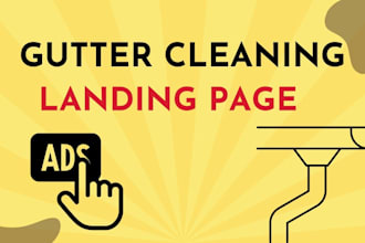 create gutter cleaning website, cleaning service bid proposal writing