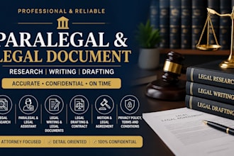 draft professional legal documents and provide paralegal support