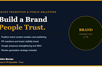 do public relations to promote brands and build a good reputation that converts