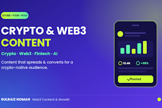 manage your crypto and fintech social media with content and strategy